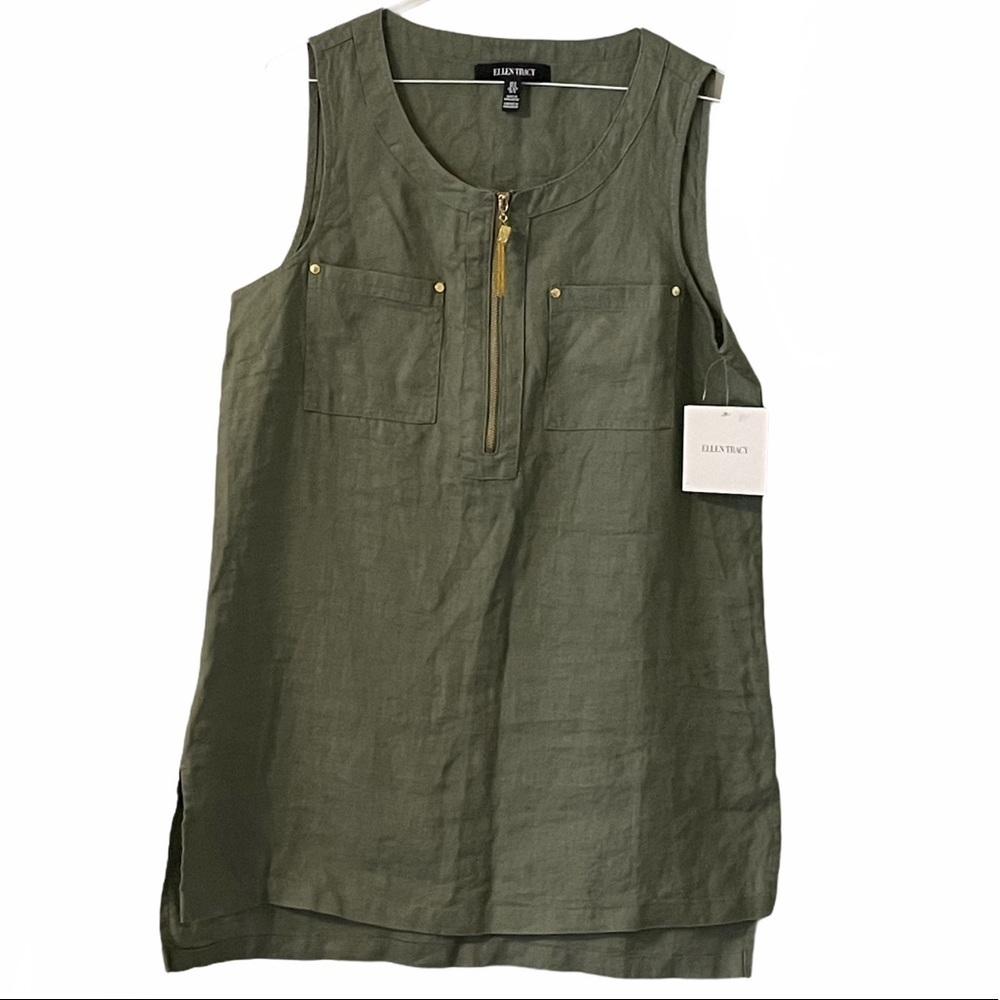Ellen Tracy | Linen Dress | Size Small